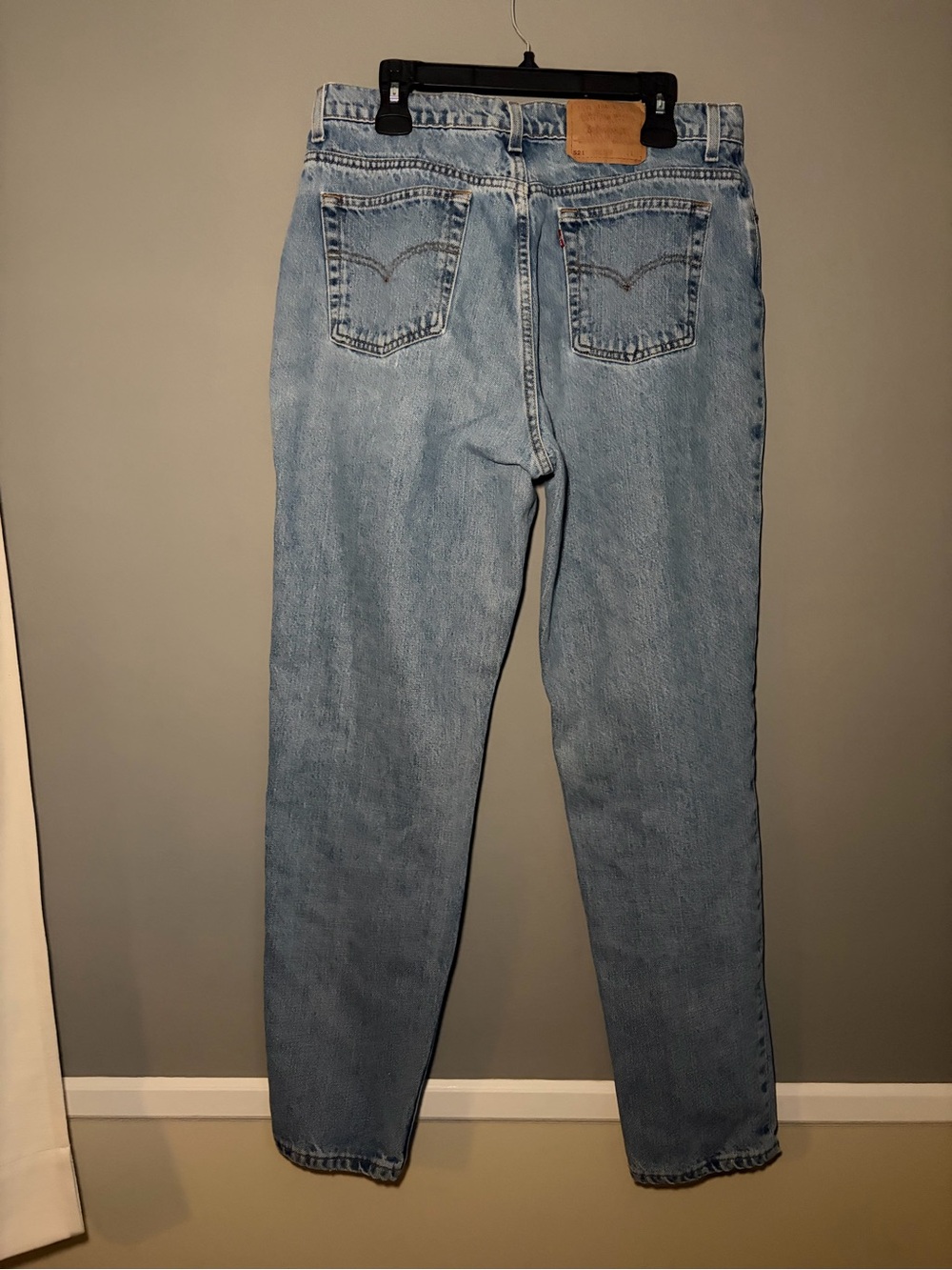 Vintage 1996 Levi’s 521 Tapered Fit Leg Size 18 Long Light Wash Made in USA VTG - Picture 6 of 16